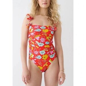 J. Crew x Dauphinette One Piece Floral Bathing Suit Size 20